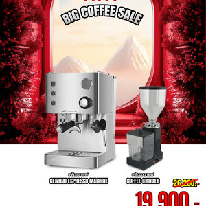 เครื่องชงกาแฟเอสเปรสโซ่ 1 หัวชง | เครื่องบดกาแฟ | ฟรี ! คอร์สเรียนกาแฟ 2 ท่าน มูลค่า 5,000 บาท เครื่องชงกาแฟเอสเปรสโซ่ 1 หัวชง | เครื่องบดกาแฟ | ฟรี ! คอร์สเรียนกาแฟ 2 ท่าน มูลค่า 5,000 บาท