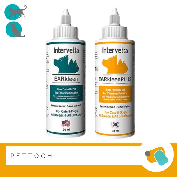 Intervetta EARkleen โลชั่นเช็ดหู 90Ml สำหรับสุนัข และแมว Intervetta EARkleen โลชั่นเช็ดหู 90Ml สำหรับสุนัข และแมว