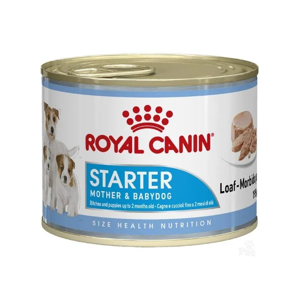 อาหารสุนัข Royal Canin Mother & Baby Dog Food Starter Mousse กระป๋อง 195G อาหารสุนัข Royal Canin Mother & Baby Dog Food Starter Mousse กระป๋อง 195G