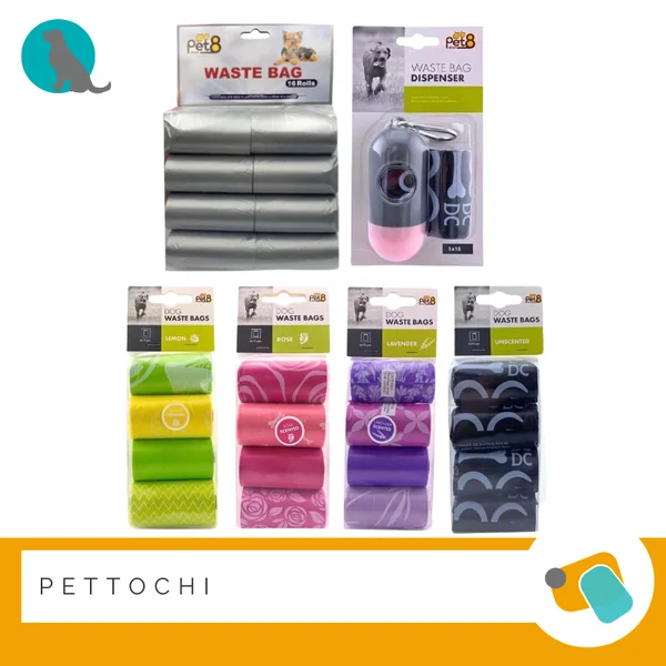 Pet8 Waste Bag ถุงเก็บมูลสัตว์เลี้ยงพกพา ถุงเก็บมูลสุนัข ถุงเก็บมูลแมว Pet8 Waste Bag ถุงเก็บมูลสัตว์เลี้ยงพกพา ถุงเก็บมูลสุนัข ถุงเก็บมูลแมว