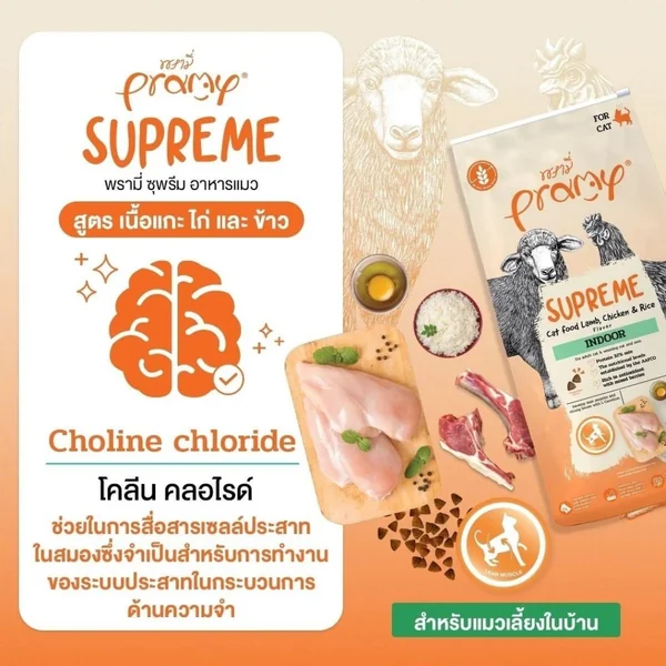 Pramy Supreme อาหารแมวพรีเมี่ยม แบบกระสอบแบ่งขาย ทานง่ายไม่เค็ม 8kg-10kg image 5 Pramy Supreme อาหารแมวพรีเมี่ยม แบบกระสอบแบ่งขาย ทานง่ายไม่เค็ม 8kg-10kg image 5