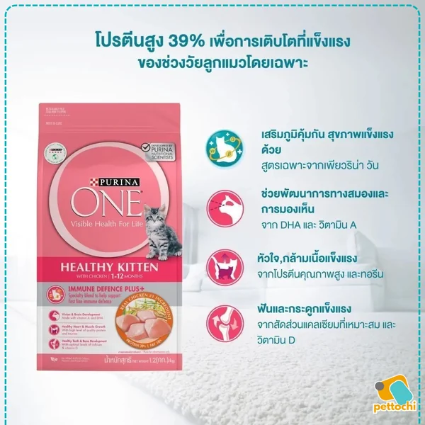 Purina One เพียวริน่า วัน อาหารแมวชนิดเม็ดเกรดพรีเมียม ขนาด 2.7Kg-6.6Kg image 2 Purina One เพียวริน่า วัน อาหารแมวชนิดเม็ดเกรดพรีเมียม ขนาด 2.7Kg-6.6Kg image 2