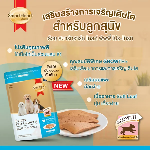 (ยกโหล)Smartheart Gold อาหารเปียกสุนัข สูตรพิเศษ Fitandfirm ลูกสุนัขโตสูงวัย80g image 2 (ยกโหล)Smartheart Gold อาหารเปียกสุนัข สูตรพิเศษ Fitandfirm ลูกสุนัขโตสูงวัย80g image 2
