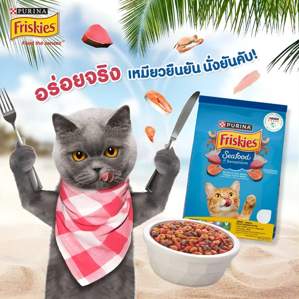 Purina Friskies ฟริสกี้ส์ อาหารเม็ดแมว ทุกรส ทุกวัย ขนาด 1Kg - 2.5Kg image 8