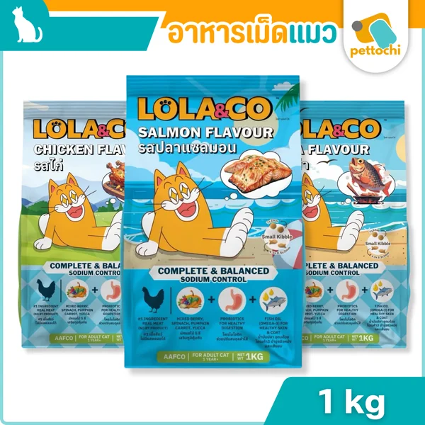 LOLA&CO อาหารแมว ไม่มีผลพลอยได้ สำหรับแมวโตอายุ 1 ปีขึ้นไป ขนาดถุง 1 กก. image 2 LOLA&CO อาหารแมว ไม่มีผลพลอยได้ สำหรับแมวโตอายุ 1 ปีขึ้นไป ขนาดถุง 1 กก. image 2