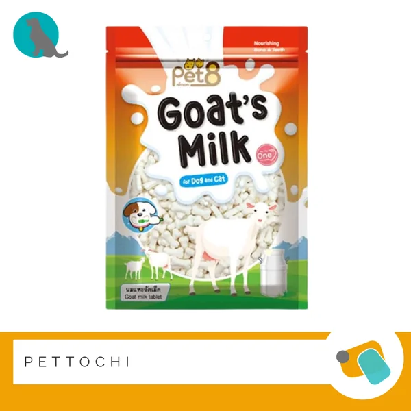 Pet8 Goats Milk นมแพะอัดเม็ด 450 G image 2 Pet8 Goats Milk นมแพะอัดเม็ด 450 G image 2