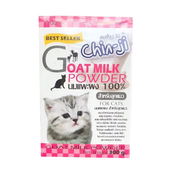 Chinji Goat Milk for kittens นมแพะ สำหรับลูกแมว 300G. ชนิดผง image 2 Chinji Goat Milk for kittens นมแพะ สำหรับลูกแมว 300G. ชนิดผง image 2