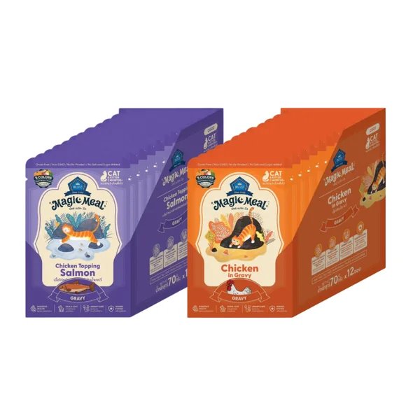 [ยกโหล] Buzz Magic Meal บัซซ์ อาหารเปียกสูตร Chicken Base คุณภาพ Human Grade ขนาด 70 กรัม image 2