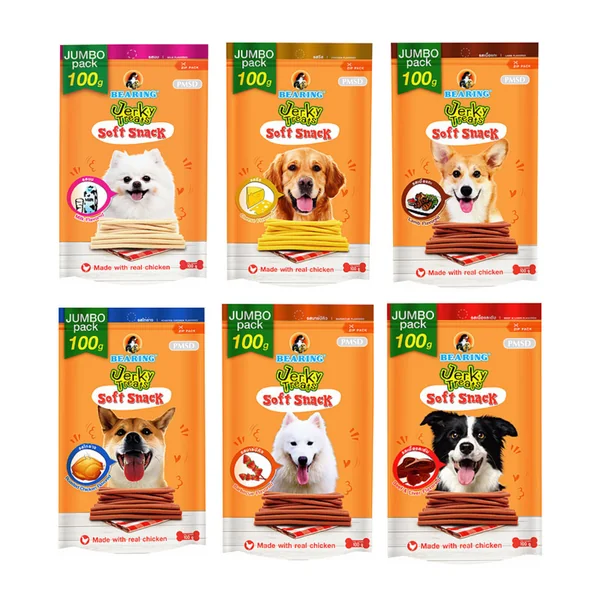 ขนมสุนัข Bearing Jerky Dog Treat Stick 80 G แบริ่ง เจอร์กี้ ทรีท สติ๊ก ขนมสุนัข Bearing Jerky Dog Treat Stick 80 G แบริ่ง เจอร์กี้ ทรีท สติ๊ก