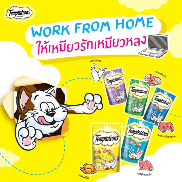 Temptations เทมเทชันส์ ขนมแมว Mixups แมวเลียครีมมี่ เพอเร่ แคลน้อย image 2 Temptations เทมเทชันส์ ขนมแมว Mixups แมวเลียครีมมี่ เพอเร่ แคลน้อย image 2