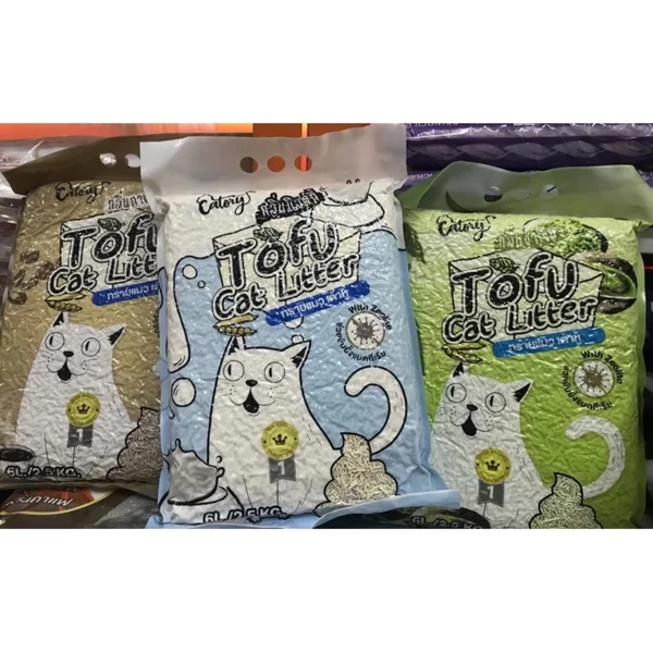 Catory Tofu Cat Litter ทรายแมวเต้าหู้ ขนาด 6 ลิตร เก็บกลิ่น จับก้อนไว ไร้ฝุ่น image 2 Catory Tofu Cat Litter ทรายแมวเต้าหู้ ขนาด 6 ลิตร เก็บกลิ่น จับก้อนไว ไร้ฝุ่น image 2