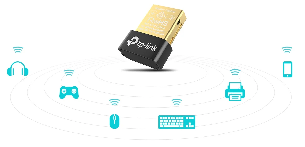 ตัวรับสัญญาณบลูทูธ TP-LINK (UB400) BLUETOOTH 4.0 NANO USB ADAPTER Warranty 1 - Y